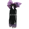 Cross-border new style hair band with small beads, purple sequined bow wig, princess hair band New Look Item Picture